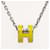 Hermès Pendentif Collier Mini Pop H HERMES Argenté Jaune  - vue 3