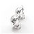 Céline Orecchini a clip Celine Vintage Silver Star Ball Argento - vista 3