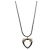 Tiffany & Co Collana combinata a catena a serpente e molla a forma di cuore Tiffany Argento D'oro