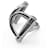 Ring Hermès Anello porta foulard Mini Double D Hermes Argento  - vista 3