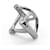 Ring Hermès Anello porta foulard Mini Double D Hermes Argento  - vista 4