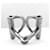 Ring Hermès Anello porta foulard Mini Double D Hermes Argento  - vista 5