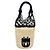 Borsa in paglia beige e nera Miu Miu Nero