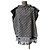 Poncho Christian Dior Monogram Negro Blanco
