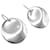 Tiffany & Co Orecchini Tiffany Round Plate Drop Argento