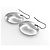 Tiffany & Co Orecchini Tiffany Round Plate Drop Argento - vista 6