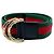 Gürtel Gucci Web Stripe Ring Bamboo Buckle Belt Rot Golden Grün