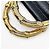 Gürtel Gucci Web Stripe Ring Bamboo Buckle Belt Rot Golden Grün - Ansicht 7