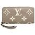 Portafoglio Zippy Louis Vuitton in Beige