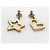 Orecchini Salvatore Ferragamo Gancini Heart Star Swing D'oro - vista 6