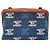 Triomphe Céline Clutch Celine in denim con catena Marrone Blu Multicolore