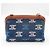 Triomphe Céline Clutch Celine in denim con catena Marrone Blu Multicolore - vista 2