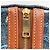 Triomphe Céline Clutch Celine in denim con catena Marrone Blu Multicolore - vista 9
