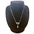 Collier Christian Dior en argent et strass Argenté - vue 4