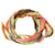 Hermès Sciarpa in seta multicolore Hermes Arancione  - vista 2