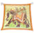 Hermès Sciarpa in seta multicolore Hermes Arancione  - vista 4