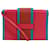 Hermès Borsa a tracolla Hermes H Passant Marrone Rosa Blu