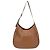 Borsa a tracolla in pelle marrone Prada