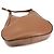 Borsa a tracolla in pelle marrone Prada - vista 3