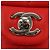 CHANEL Mini Matelasse 17 Chain Bag Lamb Skin Red Silver CC Auth 189072SM Argento Rosso - vista 15