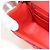 CHANEL Mini Matelasse 17 Chain Bag Lamb Skin Red Silver CC Auth 189072SM Argento Rosso - vista 21