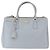 Borsa PRADA Saffiano 2way Azzurro chiaro Oro Auth 190596V D'oro Blu chiaro - vista 2