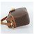 Céline Borsa a Spalla CELINE Macadam Canvas PVC Pelle Marrone Oro Autentica ep14921 D'oro - vista 4