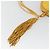 CHANEL Matelasse Shoulder Bag Satin Yellow Gold CC Auth 189501A D'oro Giallo - vista 14