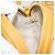 CHANEL Matelasse Shoulder Bag Satin Yellow Gold CC Auth 189501A D'oro Giallo - vista 18