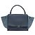 Céline Borsa Trapeze CELINE in scamosciato blu e oro 2way Auth ka5040 D'oro - vista 2