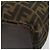 Borsa Tote FENDI Zucca Canvas Nero Marrone Auth 188589 - vista 13