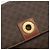 Céline Borsa a tracolla circolare CELINE Macadam Canvas PVC Pelle Marrone Oro Auth 189684 D'oro - vista 15