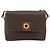 Céline Borsa a tracolla circolare CELINE Macadam Canvas PVC Pelle Marrone Oro Auth 189684 D'oro - vista 2