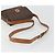 Céline Borsa a tracolla circolare CELINE Macadam Canvas PVC Pelle Marrone Oro Auth 189684 D'oro - vista 7