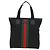 GUCCI Web Sherry Line Canvas Tote Bag Schwarz Silber 631245 Auth 186564V - Ansicht 2