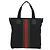 GUCCI Web Sherry Line Canvas Tote Bag Schwarz Silber 631245 Auth 186564V - Ansicht 3