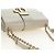 Borsa a tracolla Montaigne Christian Dior in pelle vernice beige oro Auth ar13976V D'oro - vista 6