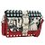 Borsa a tracolla PRADA Comic Electra in pelle rossa e argento Auth BA13728V Rosso