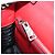 Borsa a tracolla PRADA Comic Electra in pelle rossa e argento Auth BA13728V Rosso - vista 26