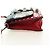 Borsa a tracolla PRADA Comic Electra in pelle rossa e argento Auth BA13728V Rosso - vista 4