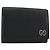 GUCCI Card Case Leather Black Silver Auth 189021A Silvery