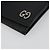 GUCCI Card Case Leather Black Silver Auth 189021A Silvery - view 8