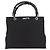 GUCCI Bamboo Canvas Tote Bag Schwarz Silber 002 1016 Auth 187874 - Ansicht 2