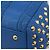 Borsa MCM in pelle 2way Blu Oro Auth 189551A D'oro - vista 12
