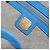 Borsa MCM in pelle 2way Blu Oro Auth 189551A D'oro - vista 17