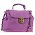 Chloé Borsa Chloe Elsie in Pelle 2way Viola Oro Auth am12030V D'oro Porpora