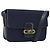Borsa a Spalla GUCCI Micro GG Canvas Blu Navy Oro Autentica ep15021A D'oro