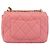 CHANEL Matelasse Chain Shoulder Bag Lamb Skin Pink Gold CC Auth 188796SM Rosa D'oro - vista 3