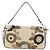 Borsa a tracolla FENDI Celeria Mamma Baguette in pelle 2way Avorio Auth 189268SAM Argento Crudo - vista 30