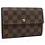 LOUIS VUITTON Damier Ebene Porte Tresor Etui Papie Wallet N61202 LV Auth 190753A